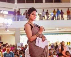 She was initially a TV host and later become a full-time actress. She hosted many Tamil TV shows such as En Samayal Araiyil (2014), Our Suthalaam Vaan